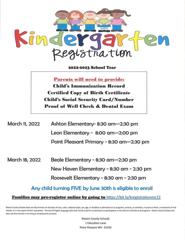 Kindergarten Registration