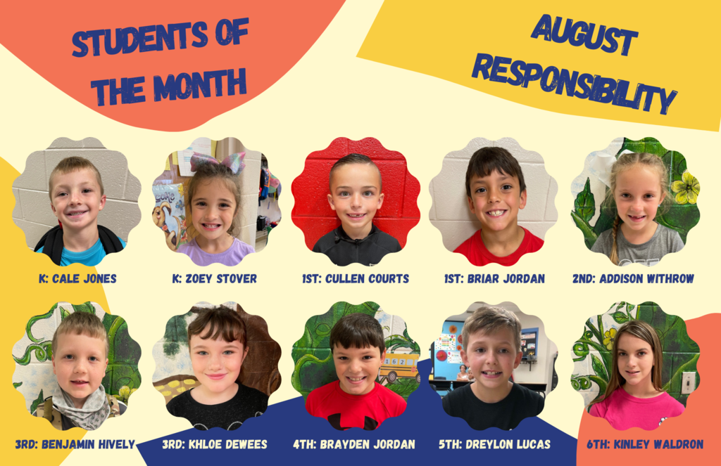 August Students of the Month
