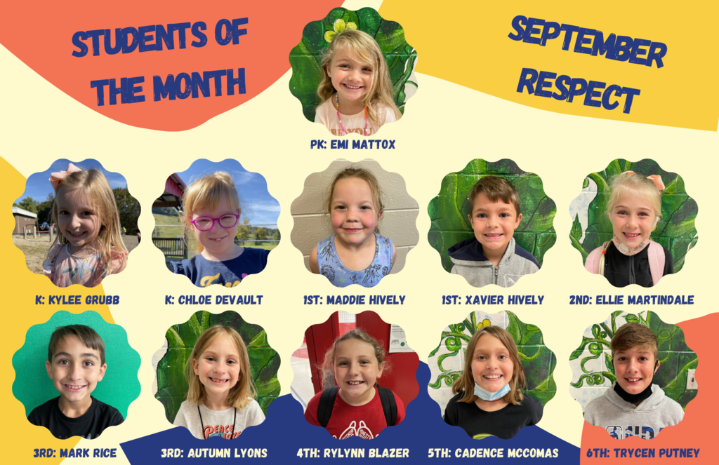 September Students of the Month