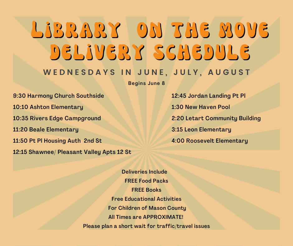 Library delivery schedule