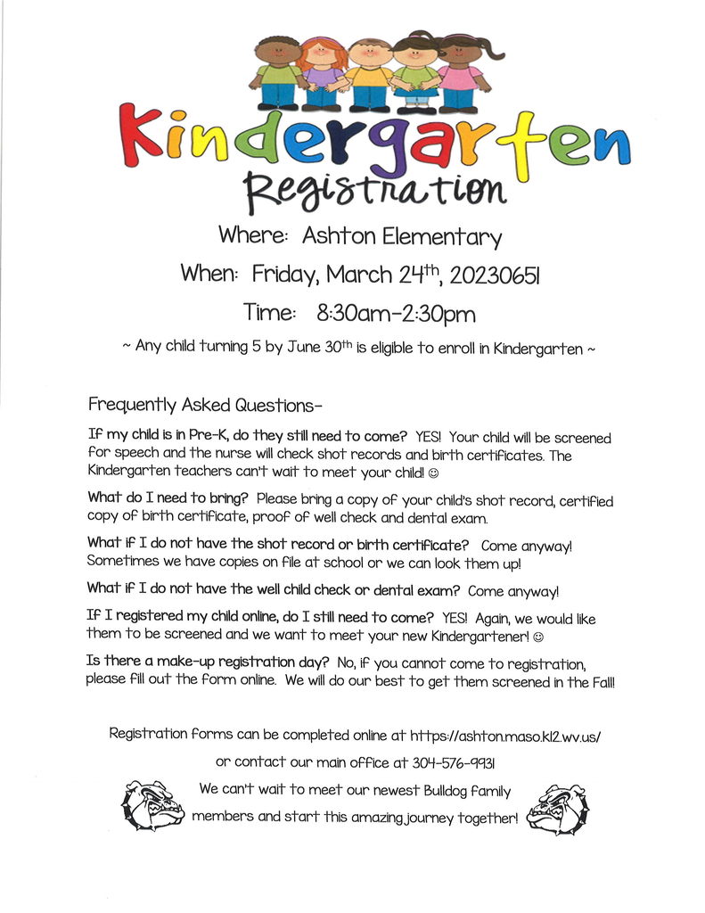 Kindergarten Registration